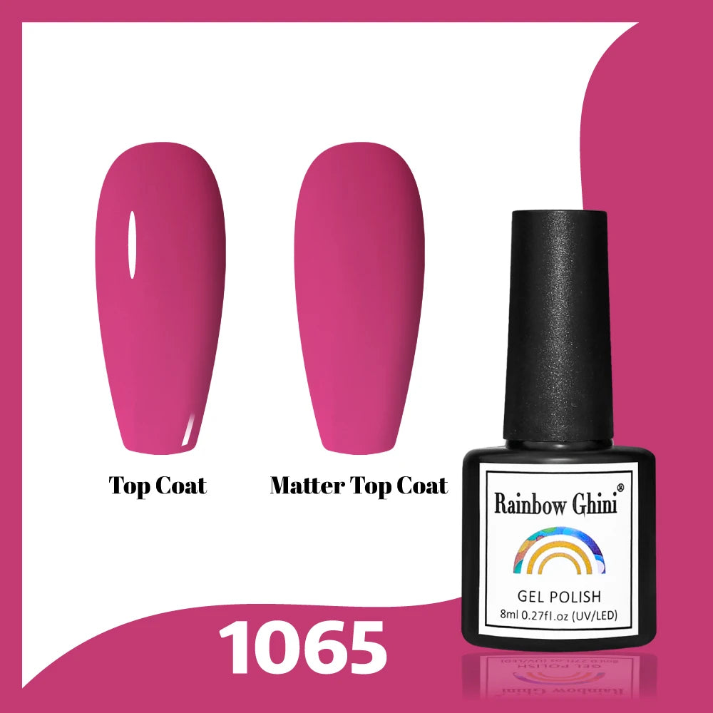 Gel Vernis à ongles semis permanents Paillettes 8Ml 150 couleurs