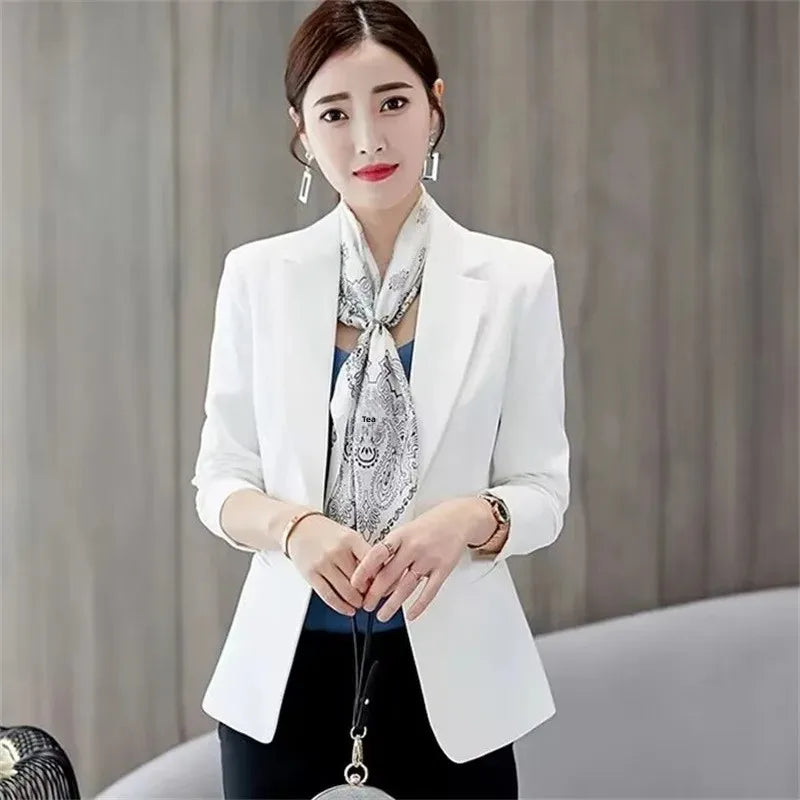 Slim Fit Women's Business Jacket Commuter StyleSmall Size Office Goddess Suit Top Casual ElegantChinese Fashion Coat