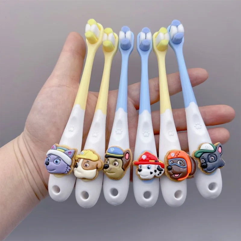 PAW Patrols Children Cartoon Cute Toothbrush Chase Skye Kids Anime Fashion Toothbrushes Boy Girl Oral Hygiene Accessories Gifts
