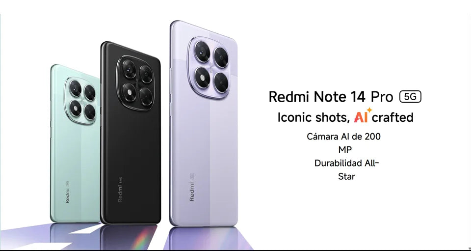 Xiaomi Redmi Note 14 Pro 5G NFC，MediaTek Dimensity 7300-Ultra,200MP Camera,5110mAh battery，45W charging，120Hz display,Charger Not Included