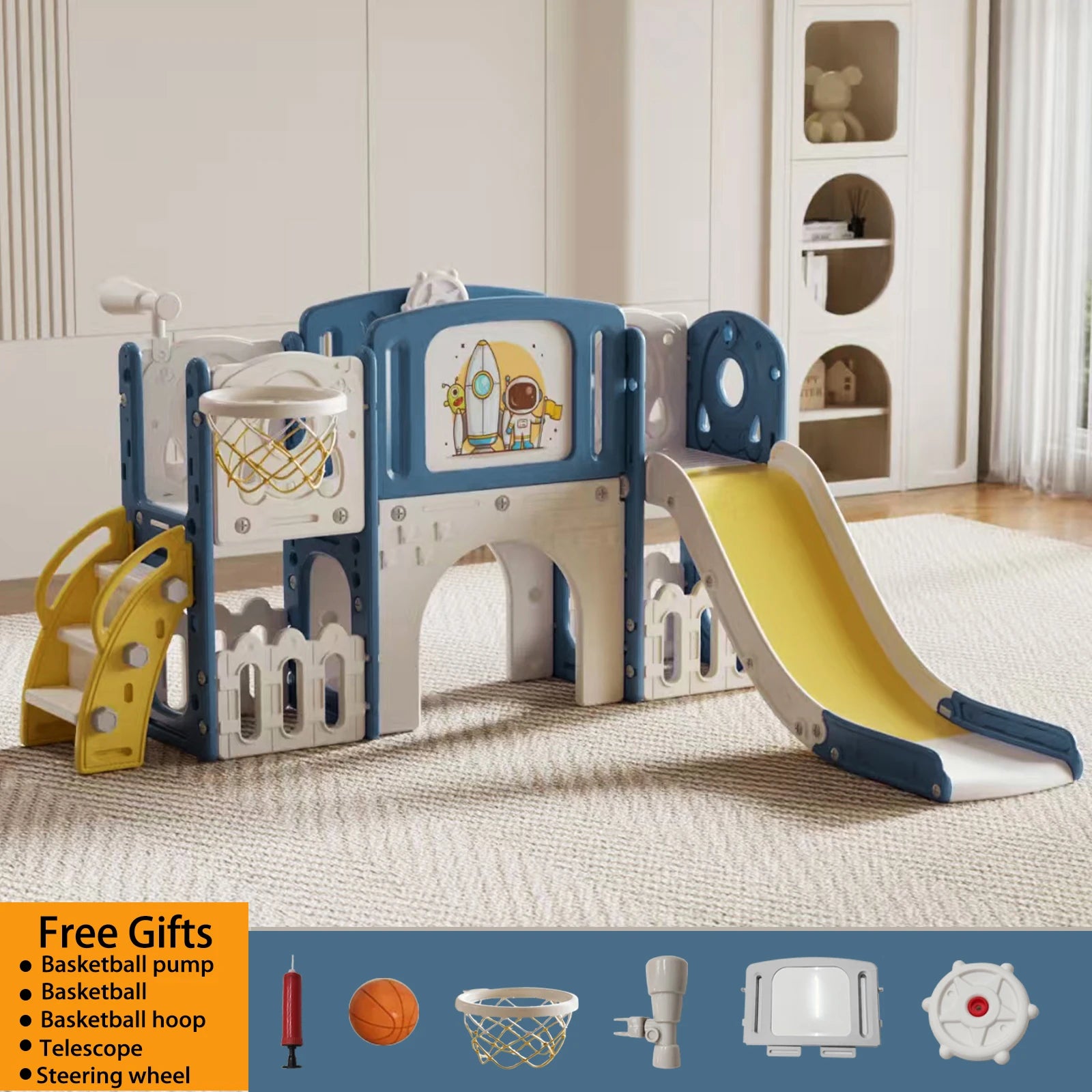 Indoor Slide Baby Slide Safe and Durable Cute Baby Furniture Baby Care Outdoor Storage Children Infant Family Mom Newborn Kid