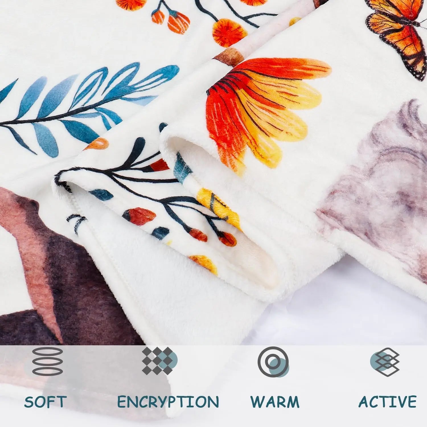 VIKAMA Cute Dachshund Blanket, Soft And Skin-Friendly Flannel Cartoon Printed Blanket, Sofa, Bedroom, Dormitory, Nap Blanket