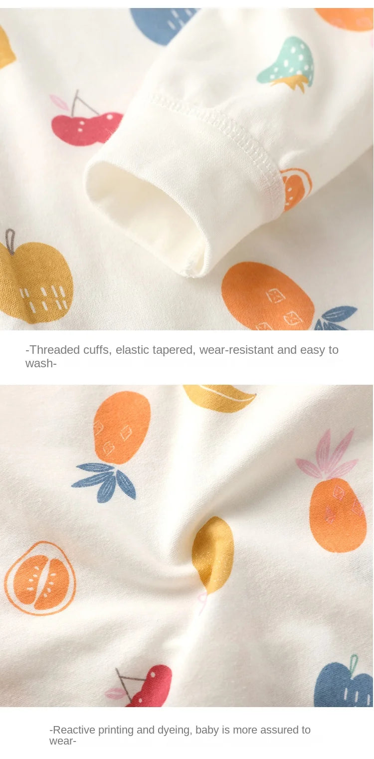 Newborn Baby Bottoming Climbing Clothes Autumn Pajamas Super Cute Baby Bodysuit Spring and Autumn