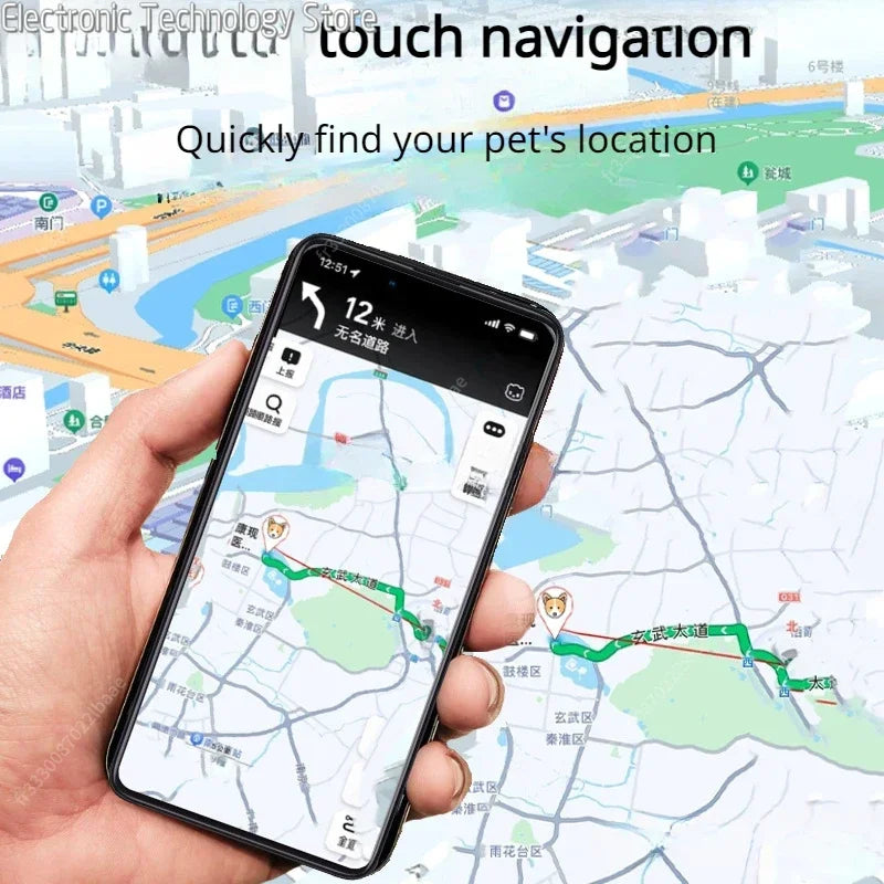 Waterproof Locator Mini GPS Tracker Blue-tooth Wireless Cat and Dog Tracker Smart Animal Finder Pet Positioning Tracker