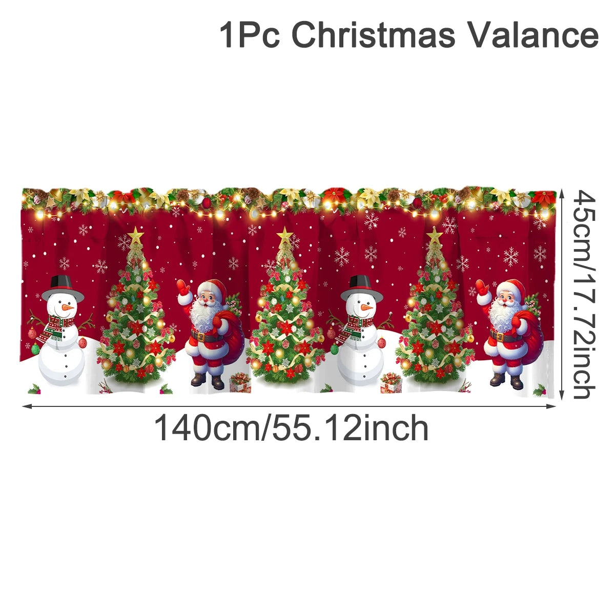 2pcs Christmas Curtain Merry Christmas Decoration for Home 2025 Xmas Curtain Window Ornaments Navidad Natal New Year Gift 2026