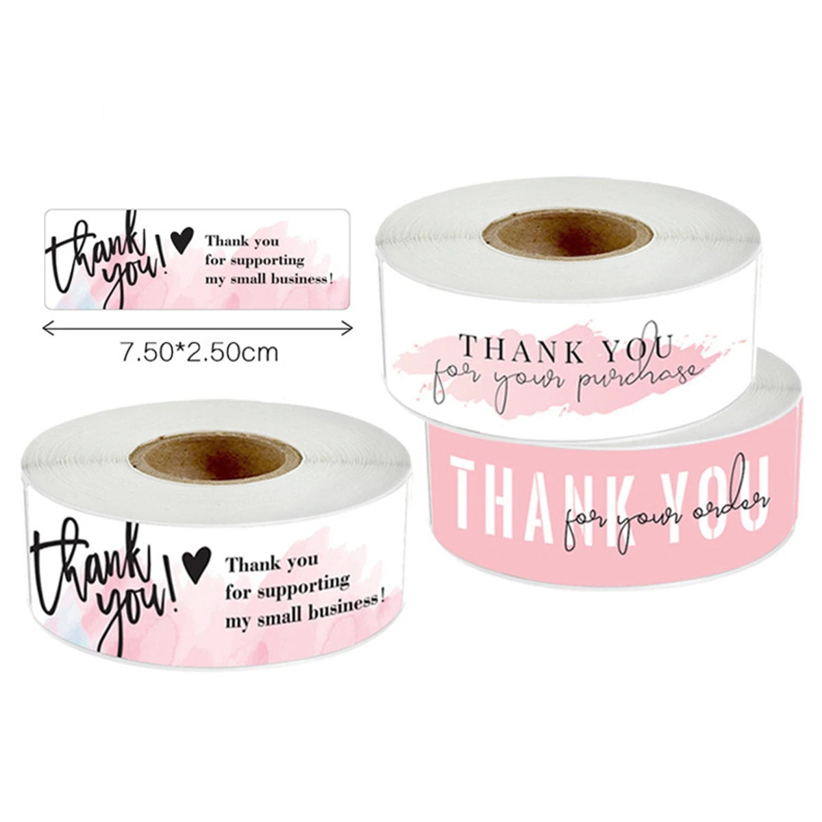 120Pcs 1inch*3inch Thank You Stickers Self-adhesive Laser Stickers Sealing Label for Small Business Bakery Shop Thank You Gifts