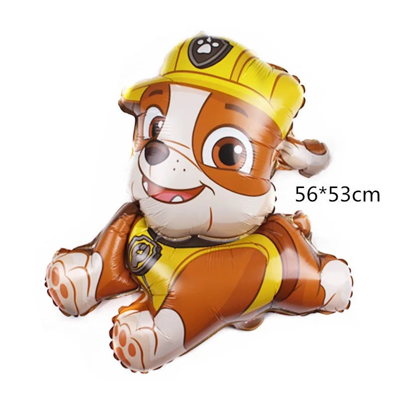 Paw Patrol Dog Paw Cute Cartoon Aluminum Foil Latex Balloons Party Decor Kids Classic Toys Helium Air Inflatable Balls Supplies