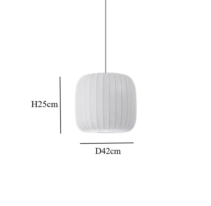 New Fabric Restaurant Living Room Chandelier Personality Bar Hotel Dining Room Staircase Lamp New Chinese Style Lantern Zen Lamp