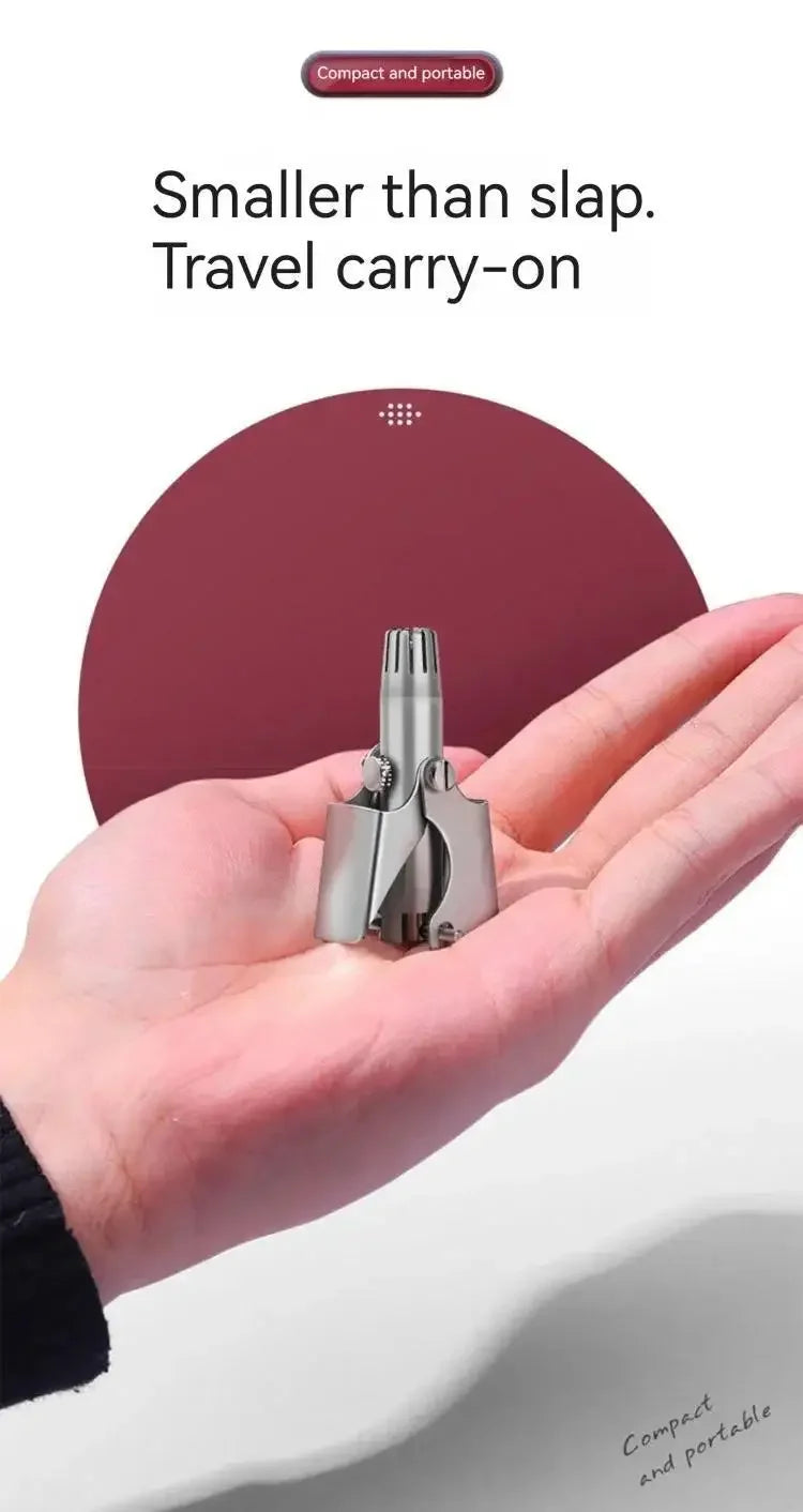 Rasoir électrique portable pour hommes, coupe de poils de nez indolore & d’oreille lavable