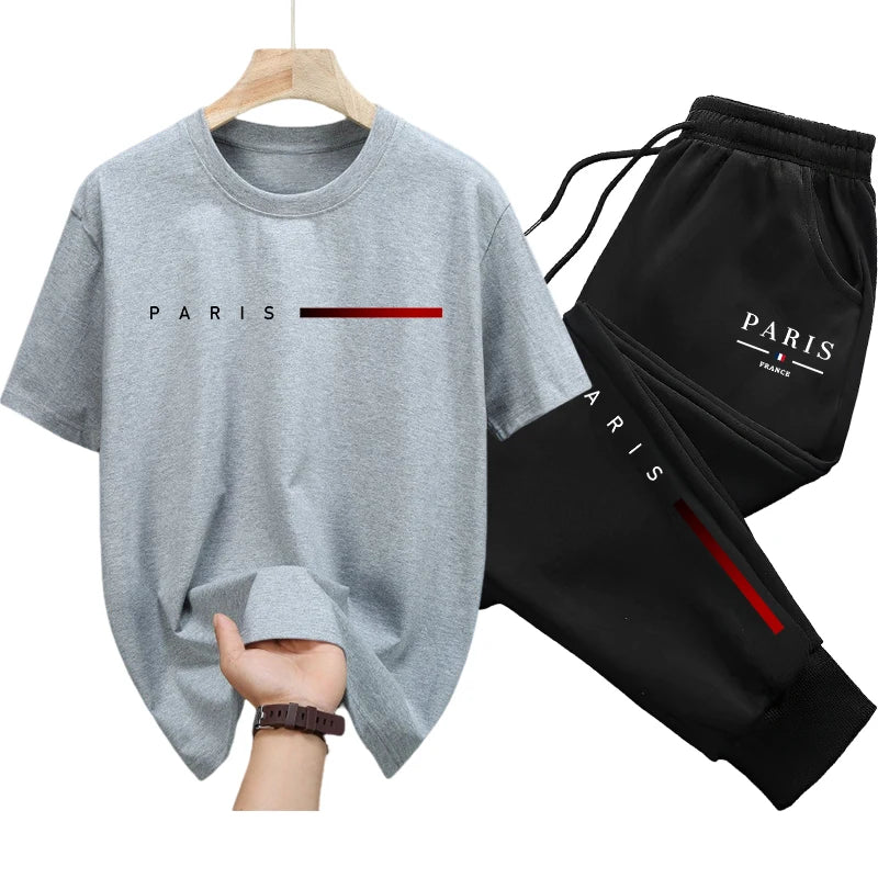 Ensemble 2 pièces Pantalon & T-shirt de survêtement PARIS Collection 2025