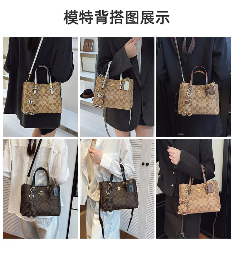 Designer New Luxury Fashion Handbag Women Casual Large Capacity Tote Bag Trendy Print Shoulder Crossbody Purse