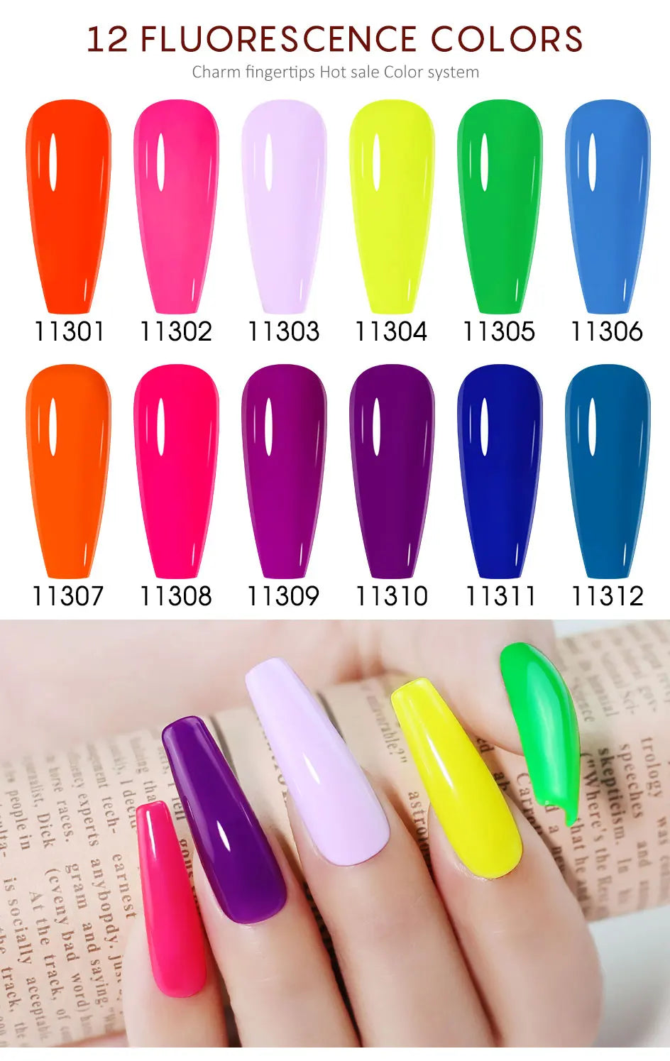 NAILCO Vernis Semi Permanent UV Gel Nail Polish Black White Color Nails Art Manicure TOP BASE Varnish Hybrid Nail Professionals