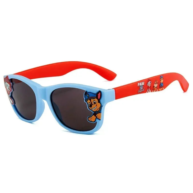 PAW Patrol Chase Sunglasses Round Polarized cartoon Sunglasses Silicone Flexible Safety anime Sun Glasses Fashion Shades Eyewear