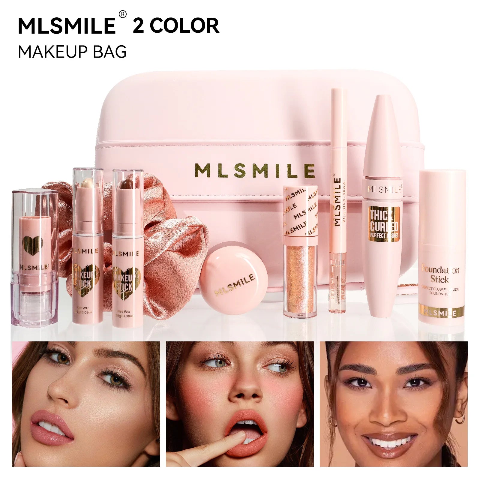 Kit de maquillage avec étuis d’organisation