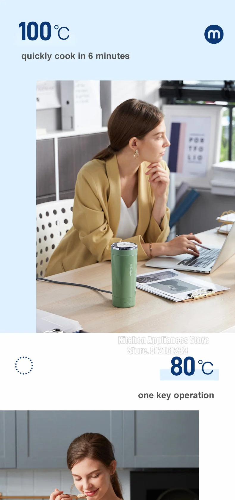 Morphy Richards Electric Kettle 300ML Mini Insulated Kettle for Tea and Coffee Home Kitchen Appliances For Travel Dormitory