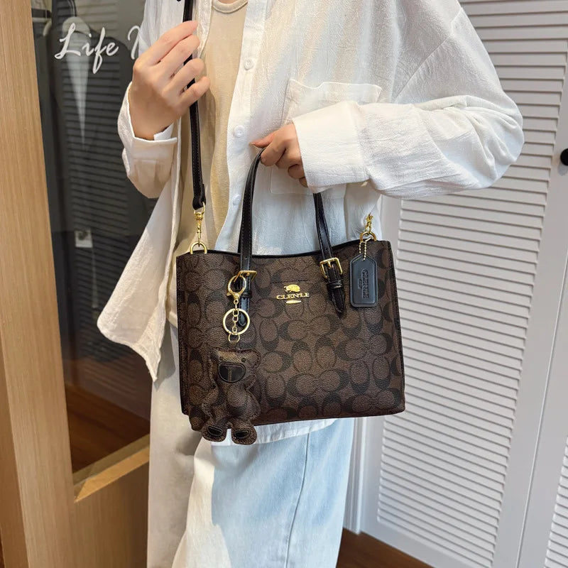 Designer New Luxury Fashion Handbag Women Casual Large Capacity Tote Bag Trendy Print Shoulder Crossbody Purse