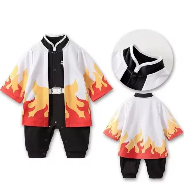 0-18 Months Anime Baby Rompers Newborn Cosplay Costume Infant Cotton Clothes Boys Girls Kids Outfit