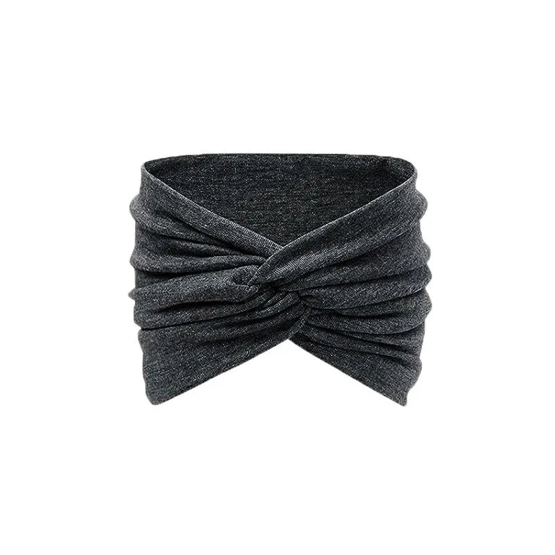 Bandeau élastique pour le fitness, bandeau à large bord pour le yoga, bandeau absorbant la transpiration, foulard à la mode, cravate bandeau