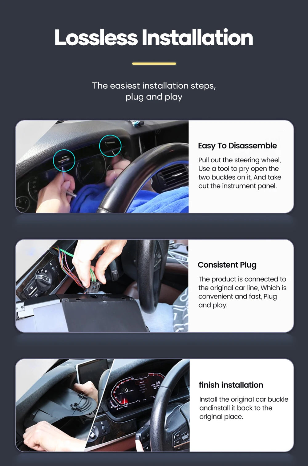 12.3''  Instrument Paneel Cockpit For  Benz C GLC S205 W205 V205 117 X253 2015-2018 Ntg5.0 4.5 5.5Auto Digital Dashboard Cluster