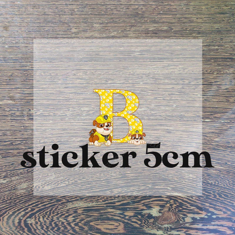 Paw Patrols Drawstring Storage Bag Rubble A-Z Letter Candy Gift Package Cartoon Key Pouch  Earphone Data Cable Dustproof Sacks