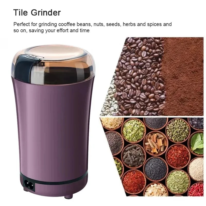 Multifunctional practical and convenient electric grain grinder spice coffee bean grinder household portable herb grinder