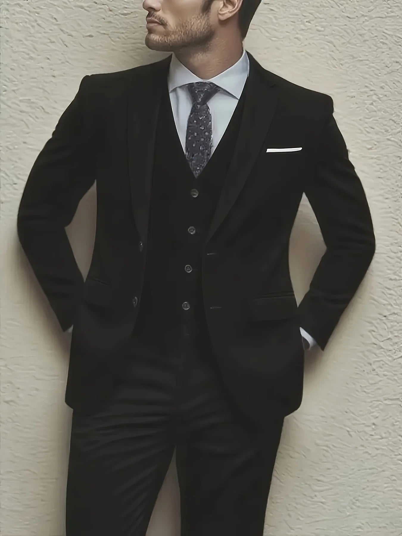 Ensemble de costume 3 pièces veste + gilet + pantalon