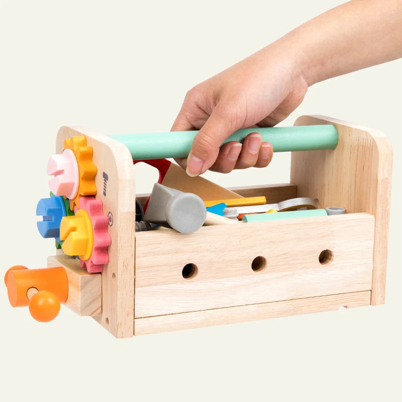 Wooden Tool Set For Kids Toys Montessori Toys Workbench Construction Toys Educational Toys For Christmas Birthday Gifts For Boys