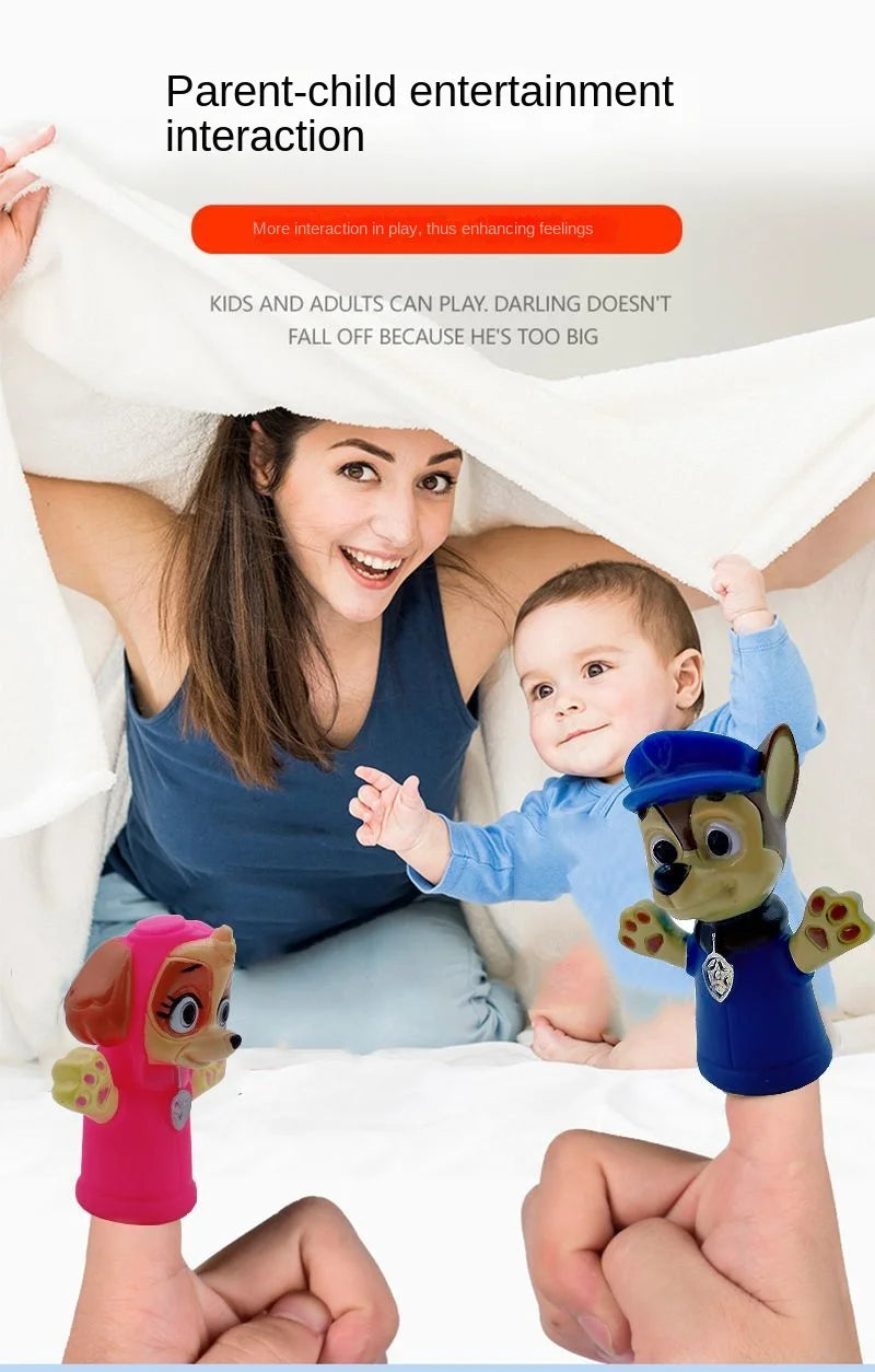 Paw Patrol Chase Cartoon Hand Doll Toy Finger Puppet Role Play Tell Story Silicagel Cloth Doll Educational Toy for Children Kids