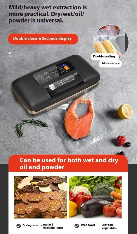 sv639Vacuum Packaging Machine Fully Automatic Double Sealing Large Suction Sealing Machine Long-lasting Freshness Preservation