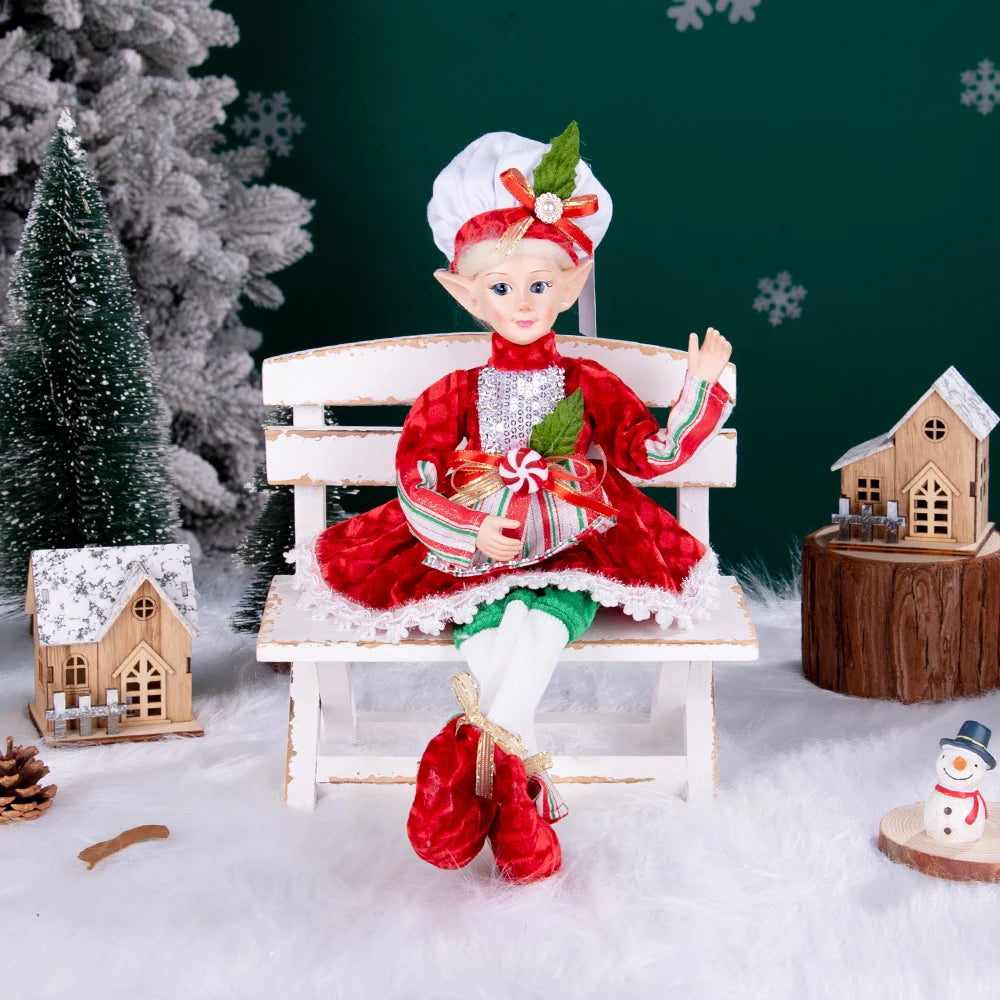 Hanging Decoration Navidad Natal 2025 New Year Gifts Elf Boy Dolls with Mask Christmas Tree Pendant Ornaments Elf Gifts