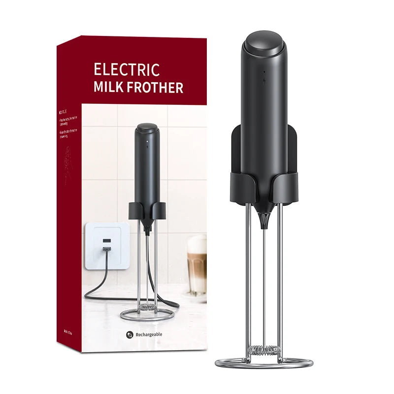 Wireless Electric Milk Frother Whisk Egg Beater USB Rechargeable Handheld Coffee Blender Milk Shaker Mixer Foamer Food Blender