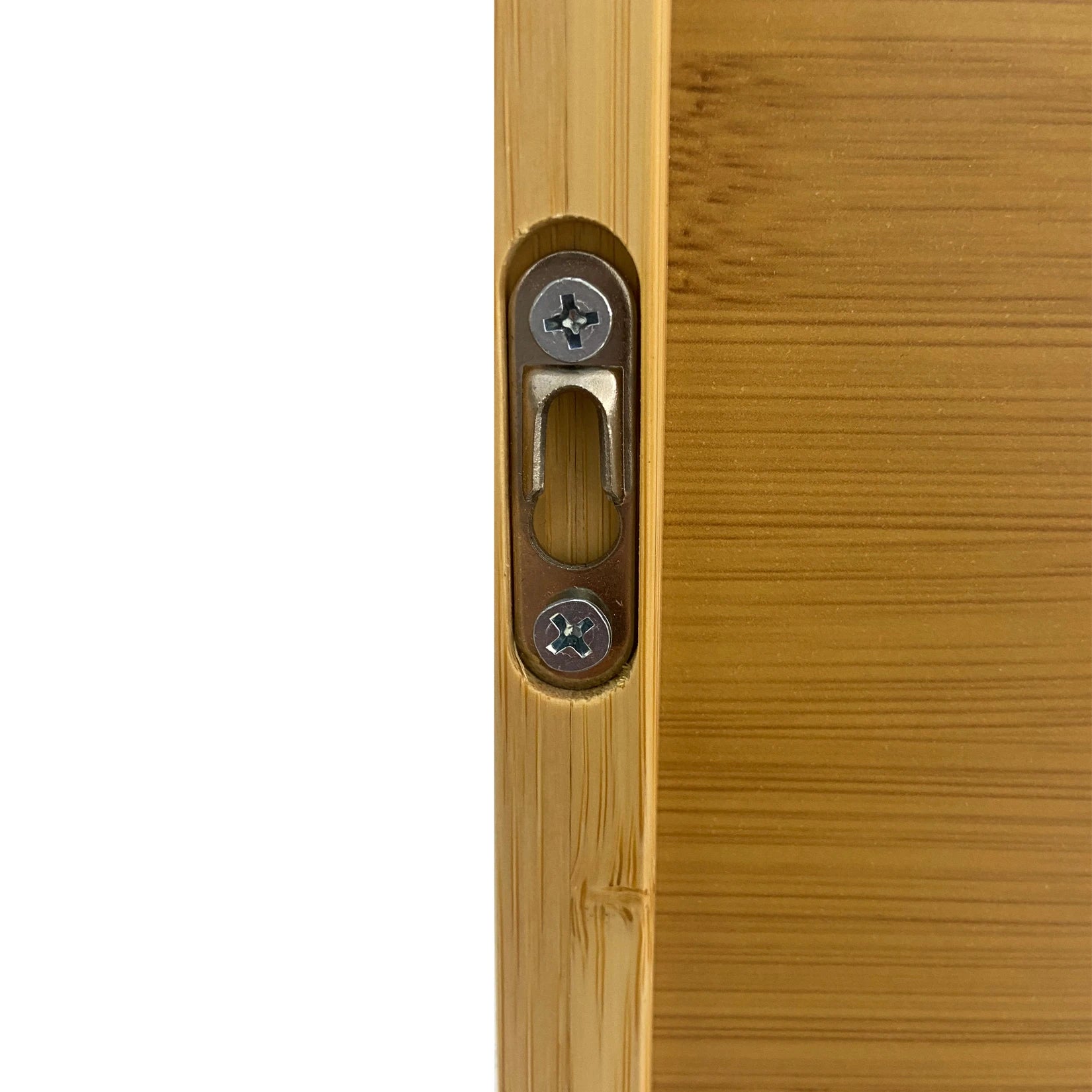 Solid Wood Bamboo Bathroom Wall Cabinet Over The Toilet Kitchen Living Room Storage Cabinet w/ 3 Shelves Medicine Cabinet 2-Door