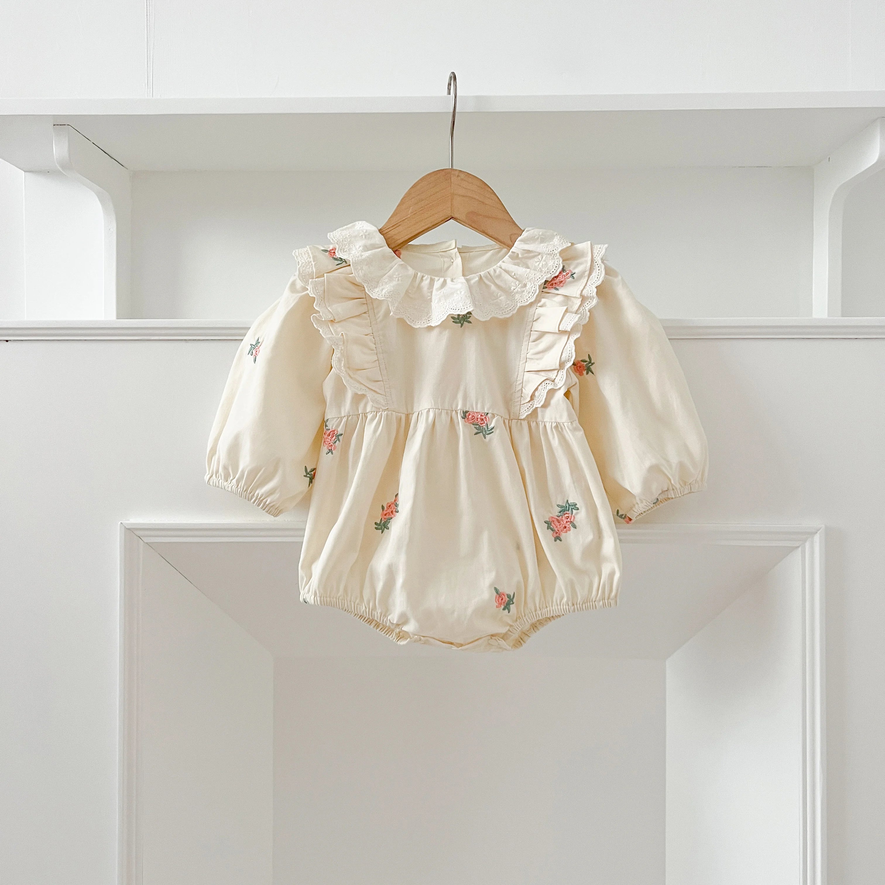 Christmas Infant Baby Girl Romper Autumn Winter Newborn Baby Girl Children Clothes Red Plaid Lapel Long Sleeved Newborn Romper