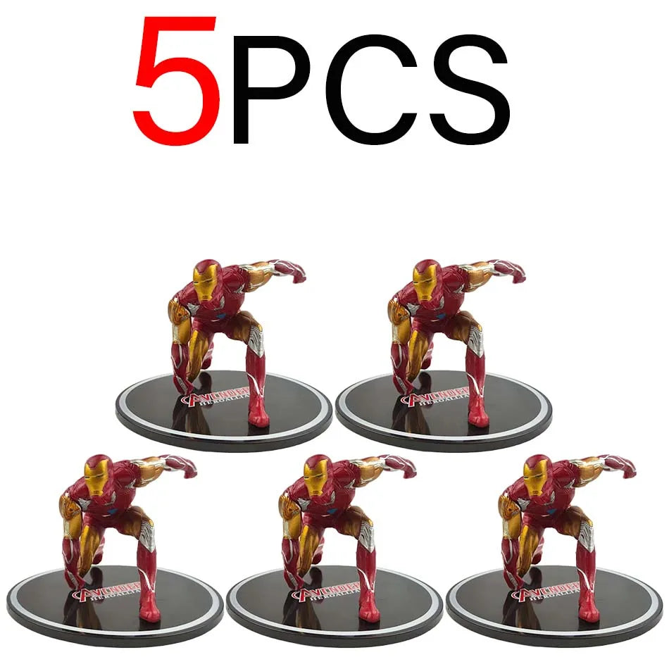 2025 New Marvels Comics IronMans Spidermans Venoms Handmade Model PVC Material Animations Decoration Children's Birthday Gifts