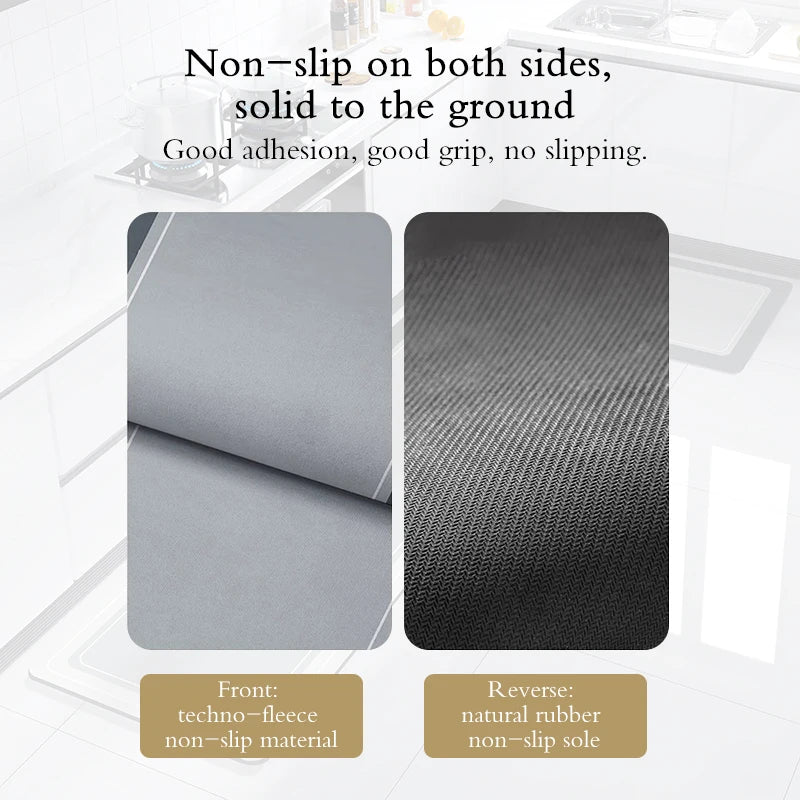 Nordic Kitchen Mats For Floor Waterproof Anti-Slip Kitchen Rug Long Area Rugs Hallway Bathroom Mat Entrance Doormat Washable