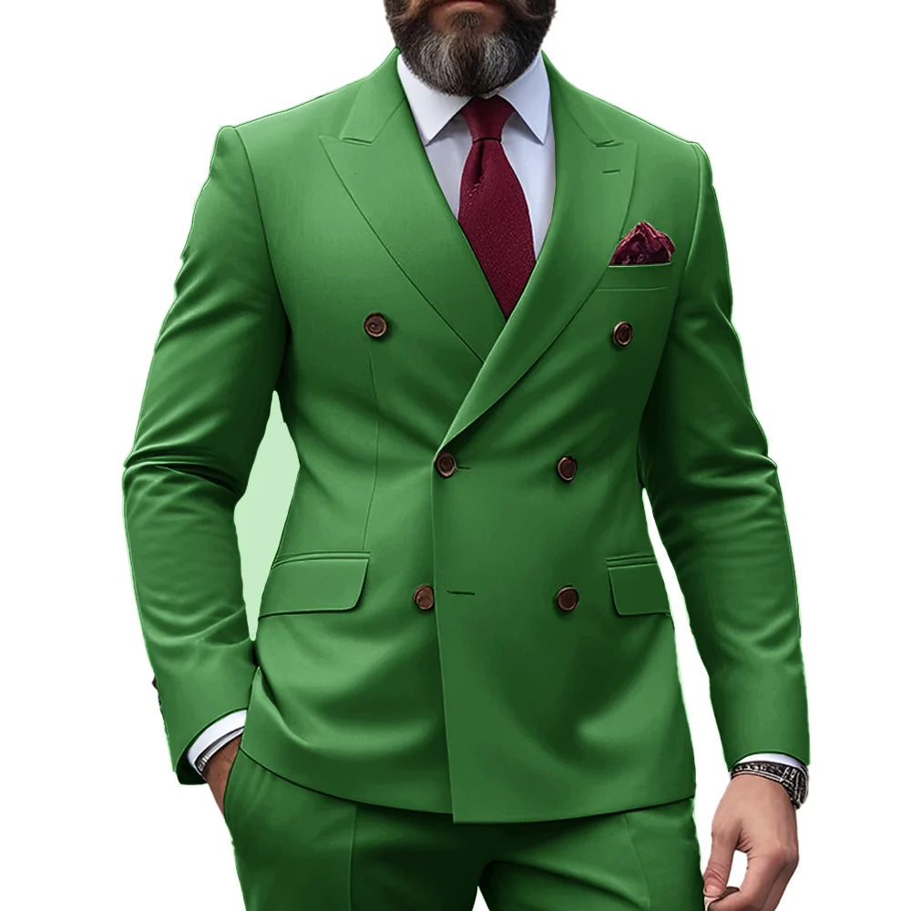 Ensemble de costume 2 pièces double boutonnage