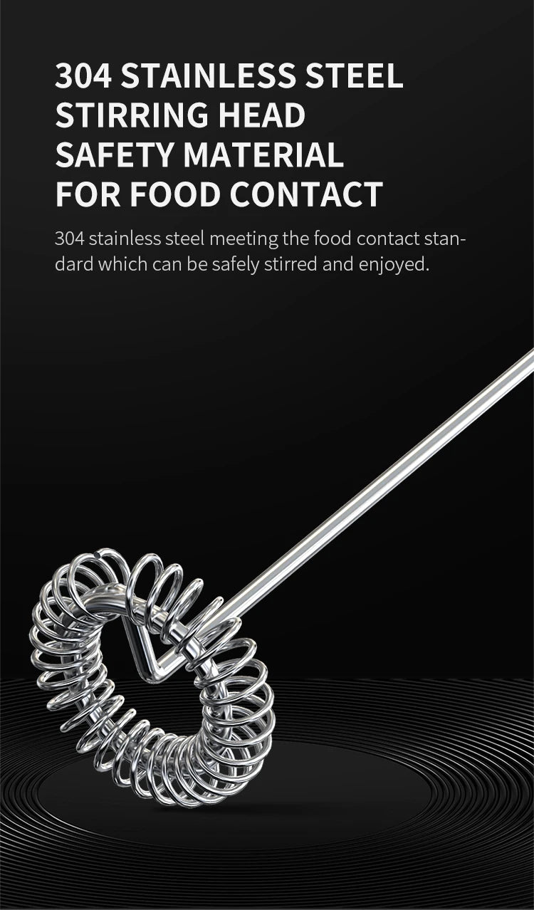 Wireless Electric Milk Frother Whisk Egg Beater USB Rechargeable Handheld Coffee Blender Milk Shaker Mixer Foamer Food Blender