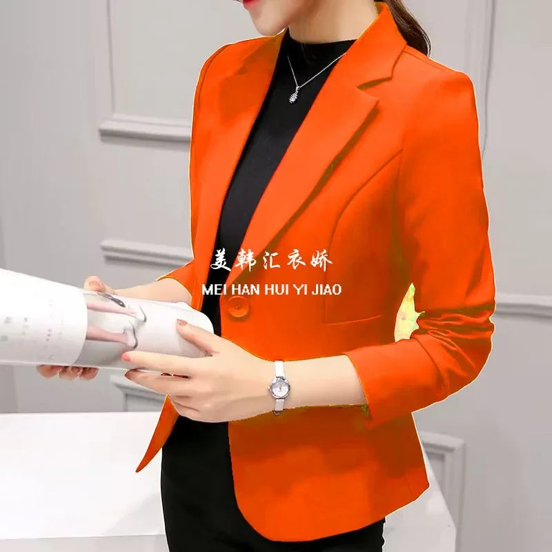 Slim Fit Women's Business Jacket Commuter StyleSmall Size Office Goddess Suit Top Casual ElegantChinese Fashion Coat