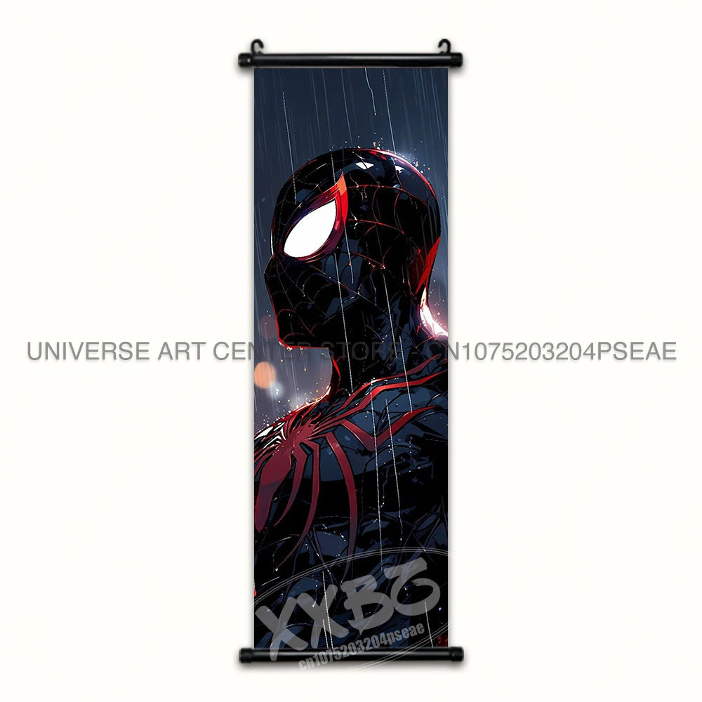 Marvel Poster Black Panther Home Decor The Avengers Wall Art Venom Hanging Painting Spider Man Scrolls Picture Wolverine Mural