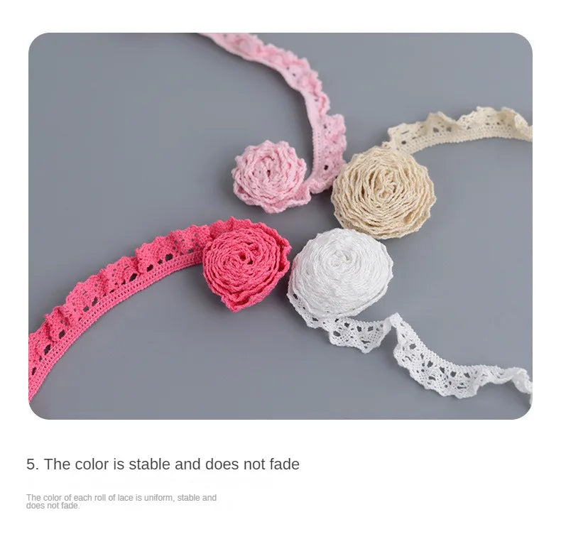 Accessoires de couture en dentelle Matériel de tissu pour Broderie Artisanat