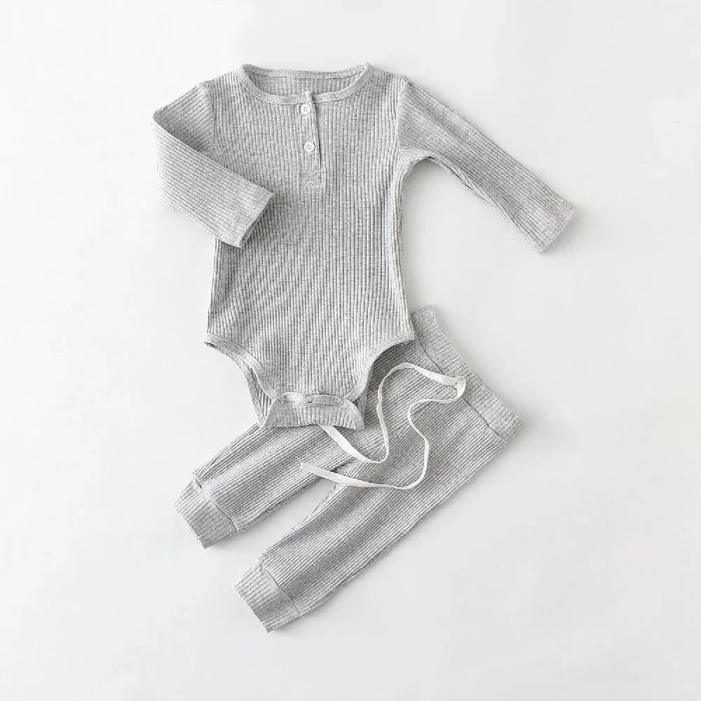 Spring Baby Boy Clothes Sets 2Pcs Baby Boy Bodysuit + Pants Newborn Boys Outfits Clothing