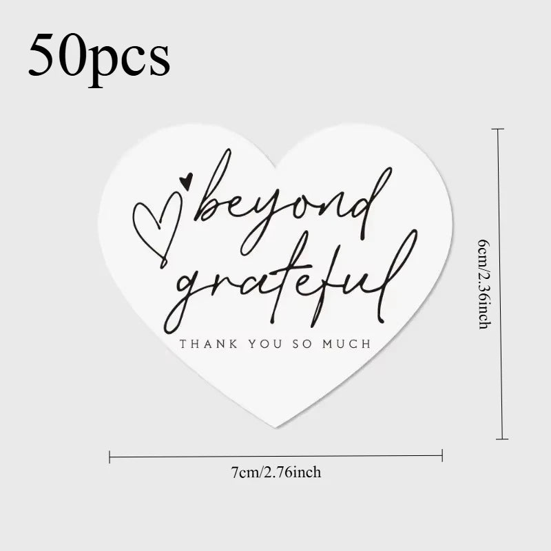 50 Pieces Pink Heart Shaped Appreciation Cards Bulk Business Thank You Gift Tags Party Wedding Favors Craft Supplies 5 Designs