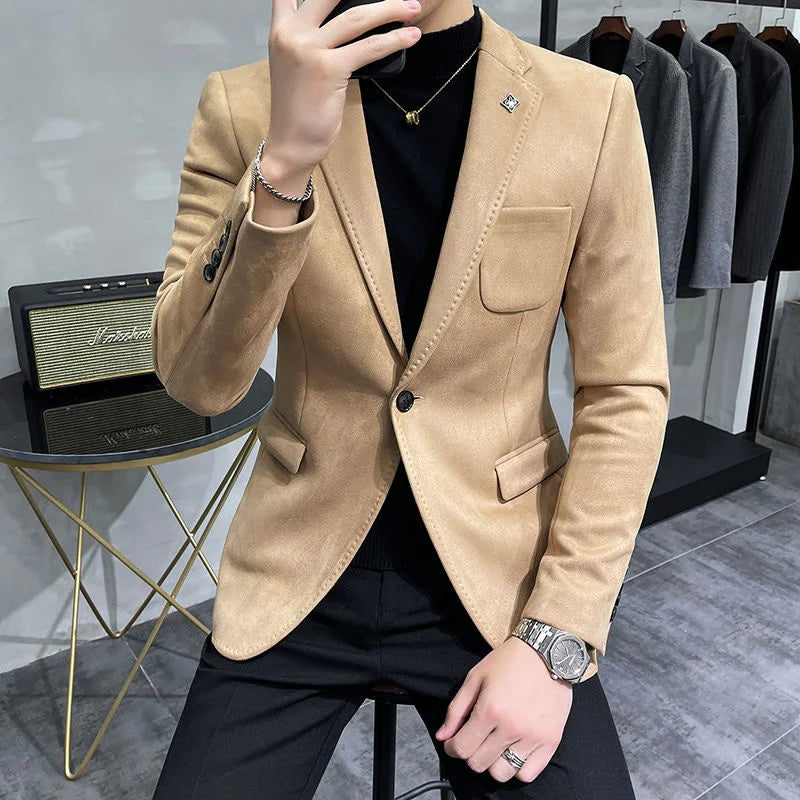 Veste blazer Cuir de daim