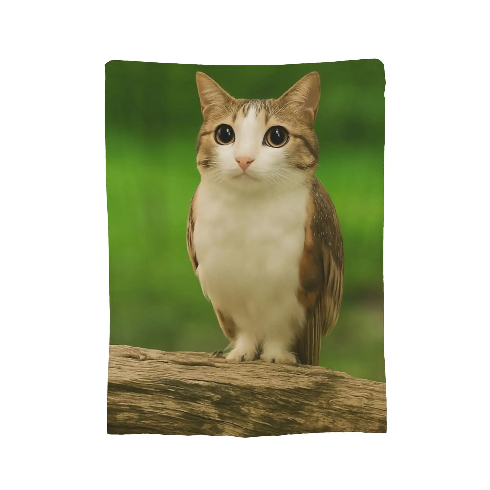 Meowl Cat Owl Funny Internet Trendy Meme Blankets Velvet Multifunction Lightweight Throw Blanket for Sofa Bedroom Bedspreads