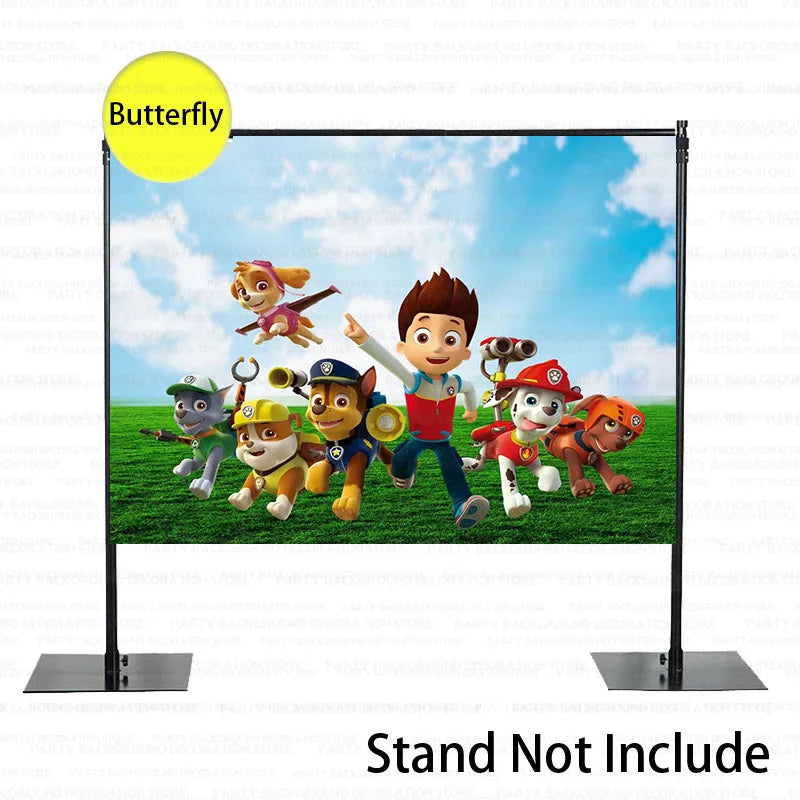 Halloween Paw Patrol Dogs Rescue Chase Marshall Skye Boys Backdrop Girls Birthday Party Decor Baby Shower Background Banner