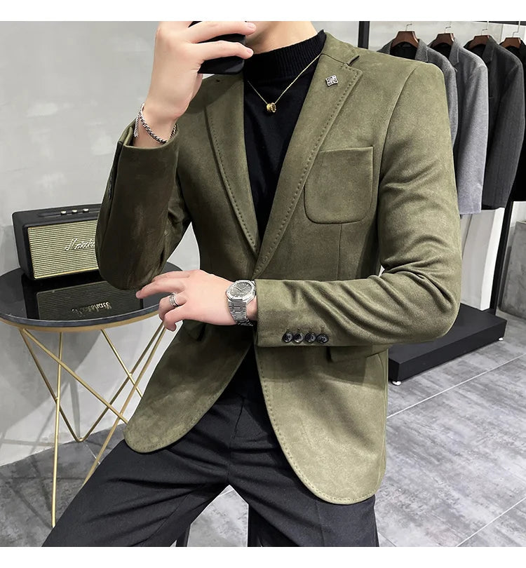 Veste blazer Cuir de daim