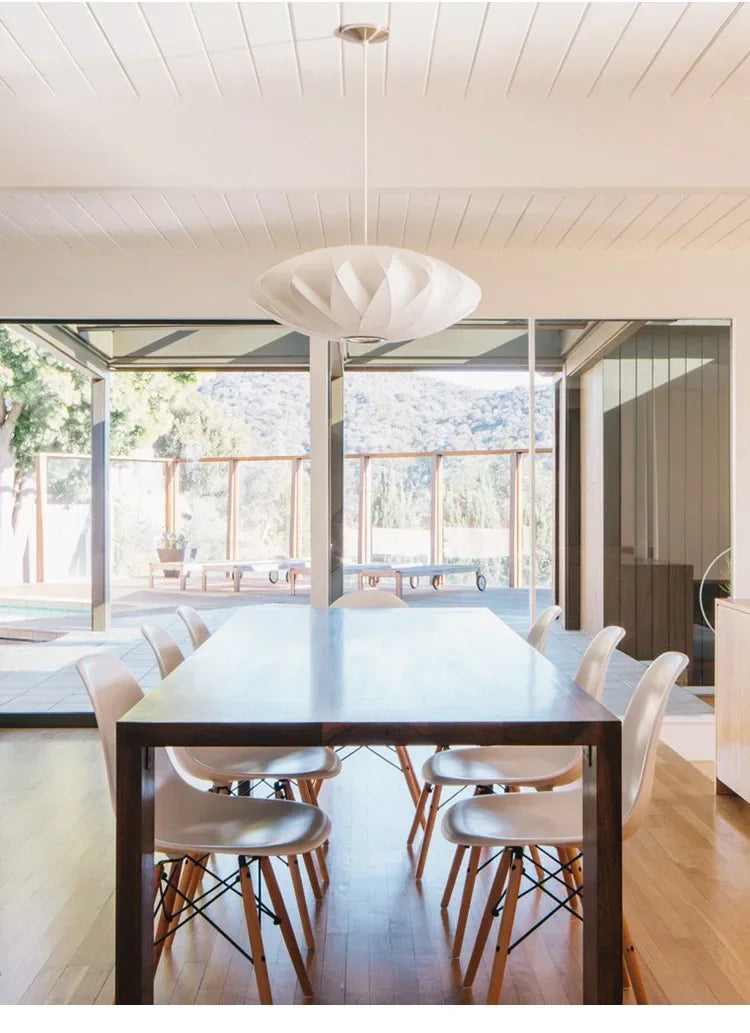 Denmark Design Bubble Silk Pendant Lamp Chandelier Suspension Hanging Light for Dining Living Room Kitchen Island Bedroom Loft