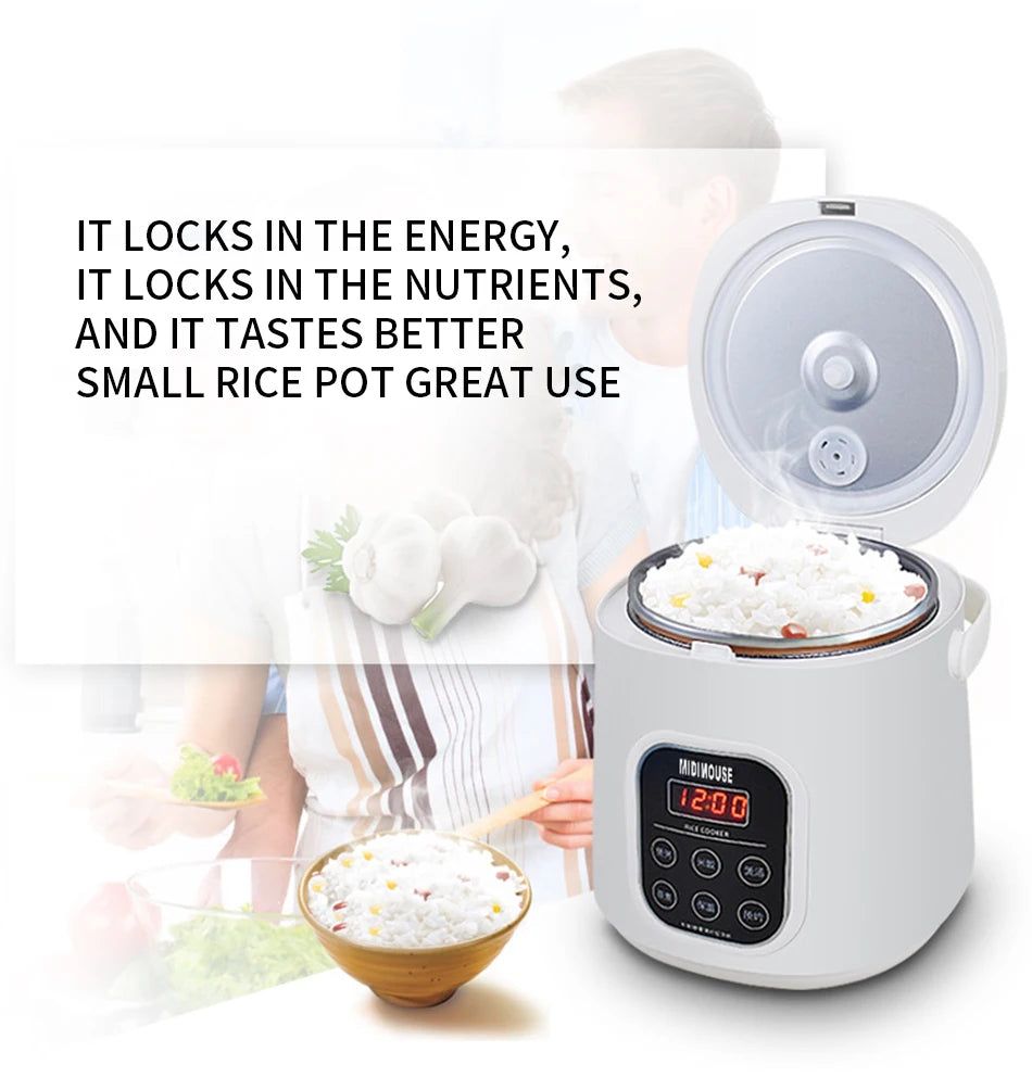 2L vehicle electric cooker 12V+24V general model of large truck car 2L car mounted Rice cooker is suitable for cars and trucks