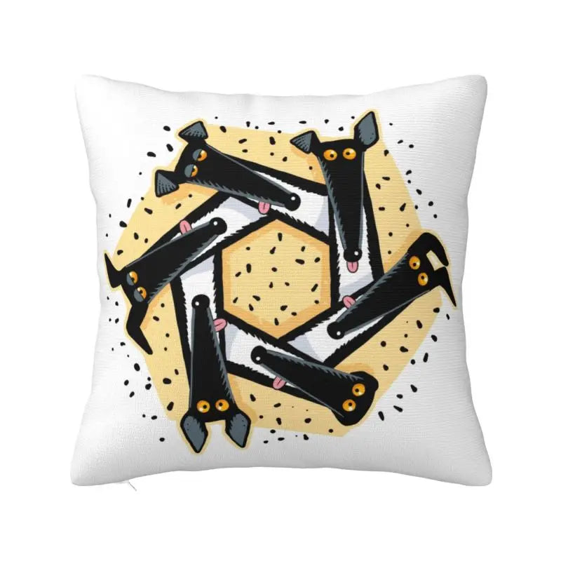 Custom Cute Whippet Greyhound Pillow Case Decor Home Hound Dog Luxury Cushion Cover Car Pillowcase