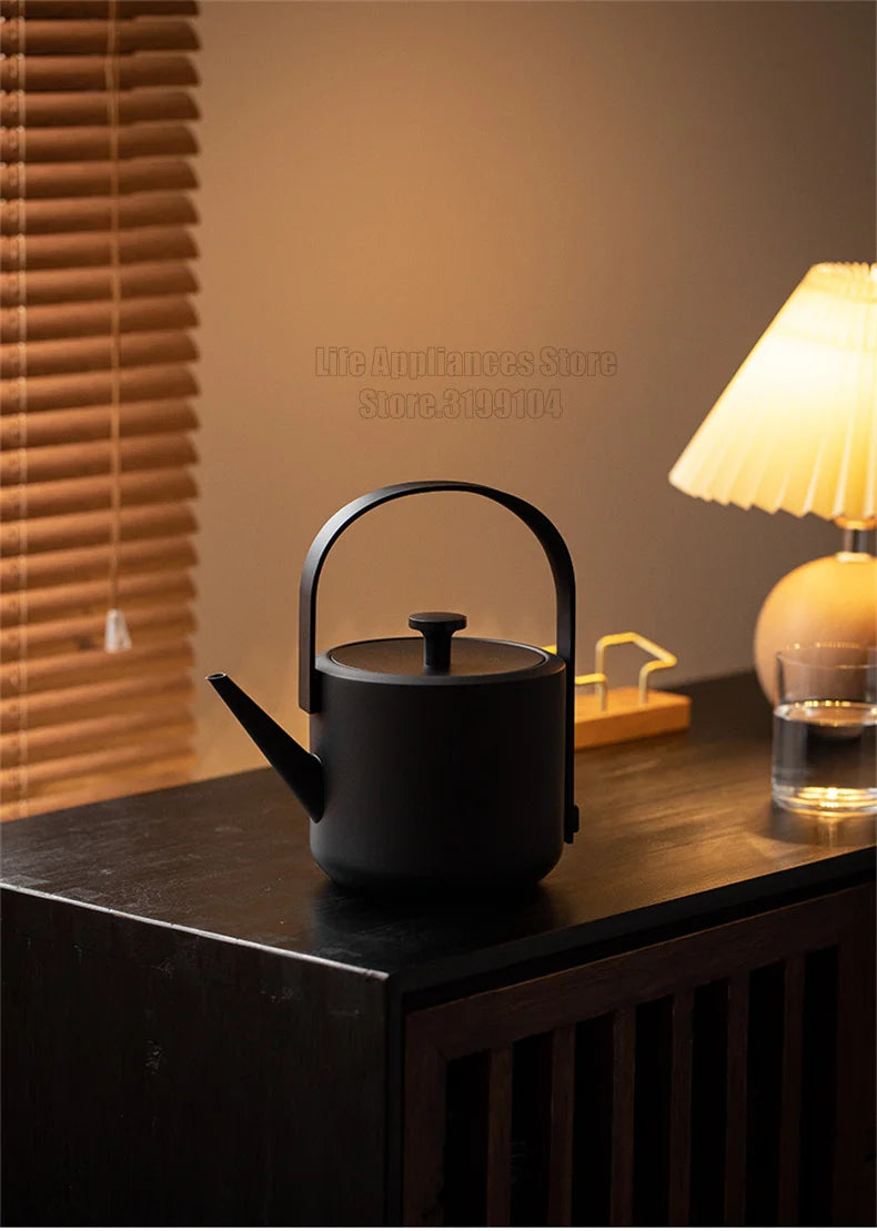 XiaoTi Electric Kettle Beautiful Retro Style 304 Stainless Steel Electric Tea Kettle For Home Office Hotel Fast Boiling 600ml